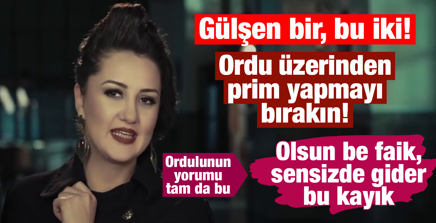 GAYE AKSU ETKİNLİĞE KATILMADI!