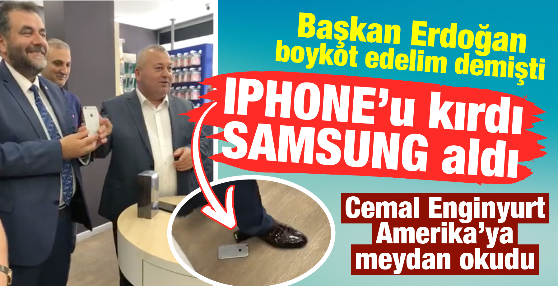 IPHONE'U KIRDI, SAMSUNG ALDI