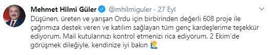 DÜŞÜNEN ORDU'DAN 608 PROJE